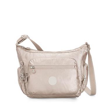 Kipling Gabbie Small Metallic Crossbody Väska Silver | SE 2072YX